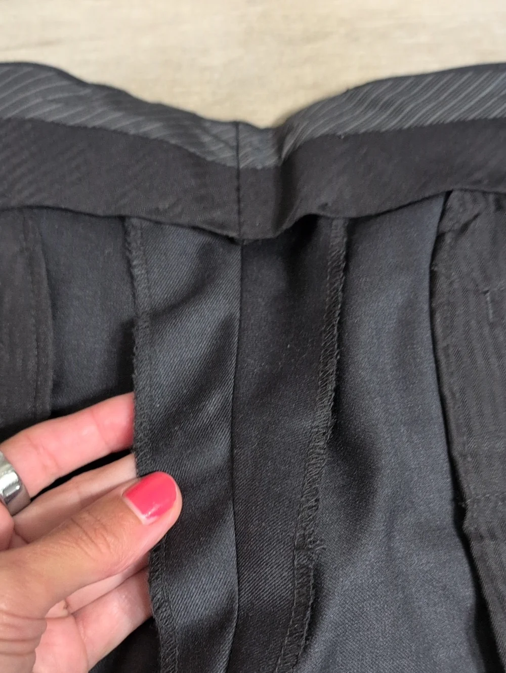 35x31 Men's Wearhouse ToBlack Tailored Suit Pants | Black Dress Pants